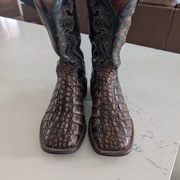 Dan Post Brown and Black Western Boots